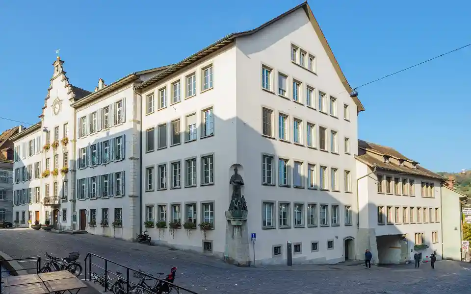 Polizeipräsenz bei Nacht in Aarau – Symbolbild