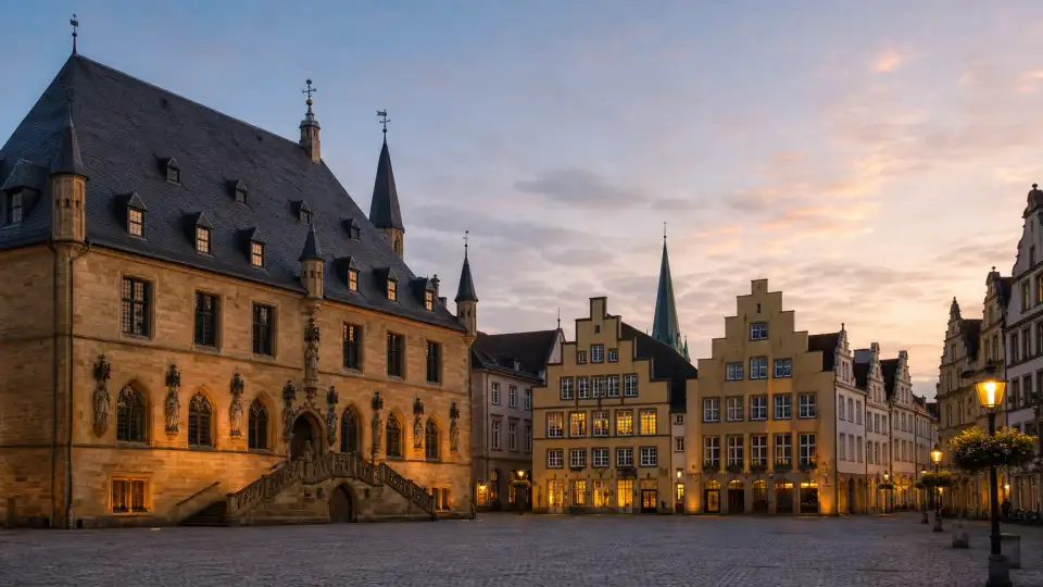 Polizeipräsenz bei Nacht in Osnabrück – Symbolbild