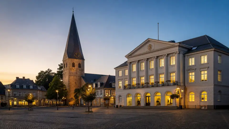 Polizeipräsenz bei Nacht in Schwelm – Symbolbild